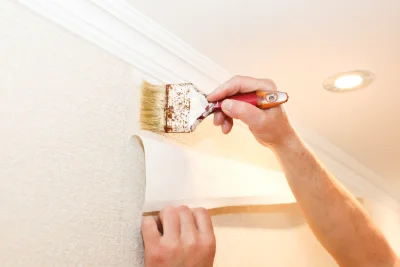 Pose de papier peint à la Buxerette — revêtements muraux et toiles de verre